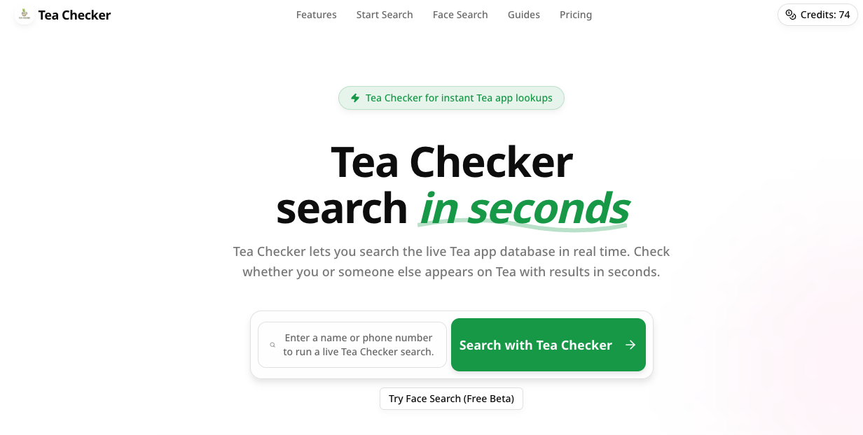 Tea Checker | Instant Tea App Profile Search in Seconds